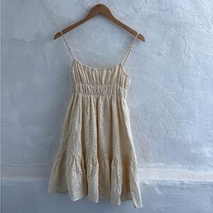 Vestique boutique eyelet mini dress